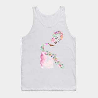 Flowered Woman Tank Top